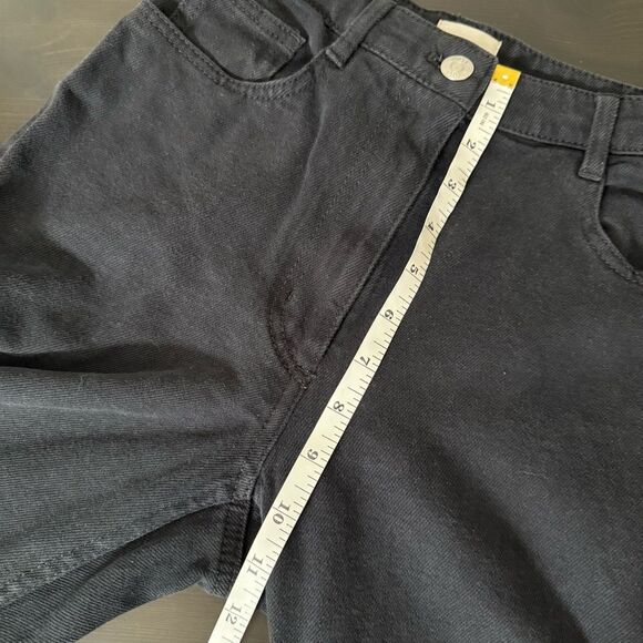 Wilfred Free Aritzia Flared Jeans Womens Sz 2 Black High Rise Denim Trendy - Picture 12 of 14